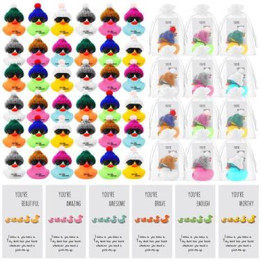 Imagem de Conjunto de presentes Liliful 108 Mini Rubber Ducks com óculos e cartõ