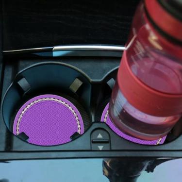 Imagem de Pacote de 2 porta-copos de silicone, design simples de padrão de grade de favo de mel com borda de strass, antiderrapante, resistente a altas temperaturas, adequado para acampamento ao ar livre e