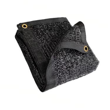 Imagem de JUNKOGO Pano de sombra de 3,5 x 4,5 m para jardim, tecido de sombra 90% preto com ilhós para proteção contra o calor de plantas, cobertura de malha de proteção solar para uso externo para estufa