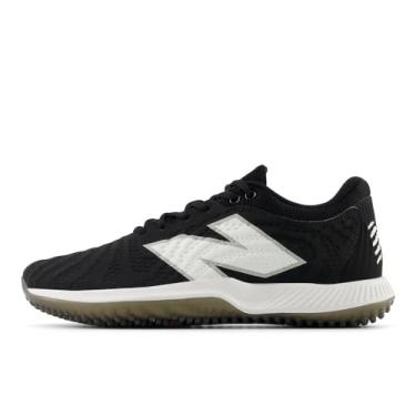 Imagem de New Balance Tênis de beisebol unissex FuelCell 4040 V7 Turf Trainer, Preto/Branco Óptico Sintético, 13.5 Wide Women/12 Men