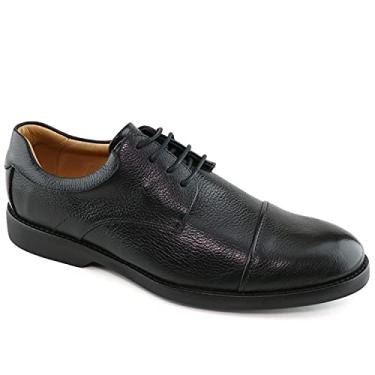 Imagem de MARC JOSEPH NEW YORK Mens Casual Comfortable Genuine Leather Classic Modern Formal Oxford Dress Business Derby Lace Up Plain Toe Men Shoes Black Burnished 10