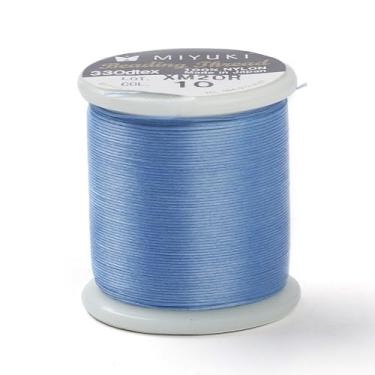 Imagem de Fio de nylon de 50 metros, corda de nó resistente de 0,16 mm, fio de joia azul celeste, para decoração de festa de árvore de Natal de Halloween, contas de sementes, fabricação de pulseiras de joias