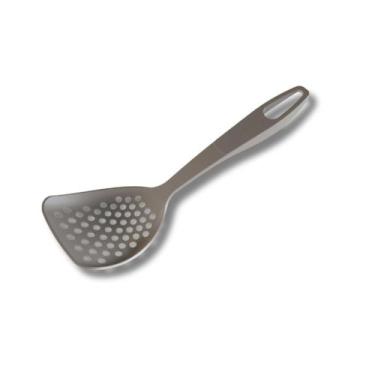 Imagem de Escumadeira De Fritura De Nylon Cor Fendi Utensílio Cozinha - Moara