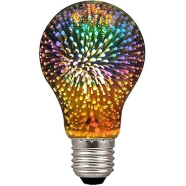Imagem de Lâmpada de fogo de artifício 3D, lâmpada LED E27 AC 85-220V 4W G95 Retro Edison Starry para decoração de Natal (A60)
