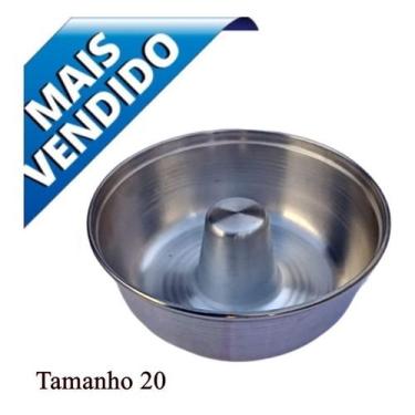 Imagem de forma cone de aluminio para bolo e pudim em alumínio numero 20 - Panel