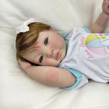 Imagem de Bebê Reborn Princesinha Realista Corpo Vinil Siliconado Para Banho Cab