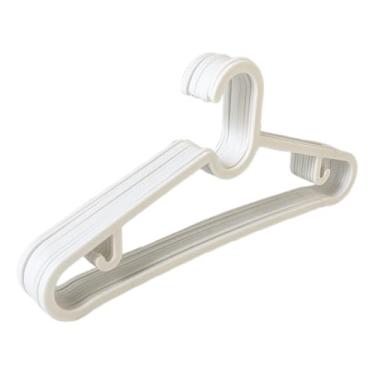 Imagem de Cabides de roupas | Organizadores de terno antiderrapantes resistentes – Conjunto de 10 cabides finos para guarda-roupa, exibição de lavanderia, dormitório, viagem, embalagem