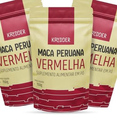 Imagem de 3 x Maca Peruana Vermelha Em Pó Premium - 150G Pura Energia Natural - Gelatinizada - Para Homens e Mulheres - Maca Peruana Importada - Pura Sem Aditivos - Krydder Superalimentos (3)