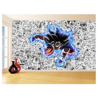 Imagem de Papel De Parede Dragon Ball Goku Super Sayajin 3,5M Dbz570 - Você Deco
