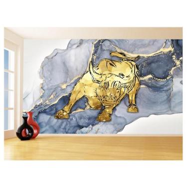 Imagem de Papel De Parede 3D Animais Pop Art Touro Bull 3,5M Pxa170 - Você Decor