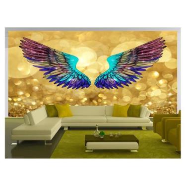 Imagem de Papel De Parede 3D Arte Asas Selfie Insta Cores 3,5M Tra200 - Você Dec