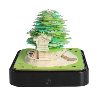 Imagem de Calendário 3D 2026, bloco de notas esculpido | Bloco de notas 3D feito à mão, decoração para escola, estudo, local de trabalho, quarto, casa, dormitório