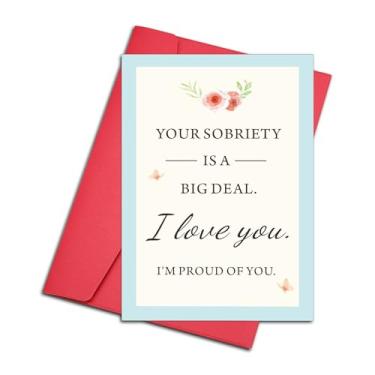 Imagem de JEWGLO Unqiue Sober Card Sobriety Gift for Women Men