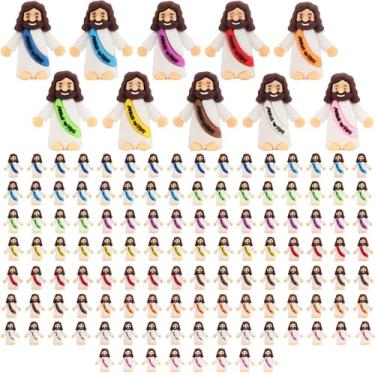 Imagem de HSDJLXZ 120 Pack Little Jesus Figurines in Bulk, Pocket Jesus Loves You, Jesus Small Figures, Little Tiny Jesus Figures for Church Christmas Party Favors Baptism Gifts(Medium)