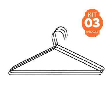 Imagem de Mantenha suas Roupas em Ordem com Cabides Inovadores - Conjunto de 3 n