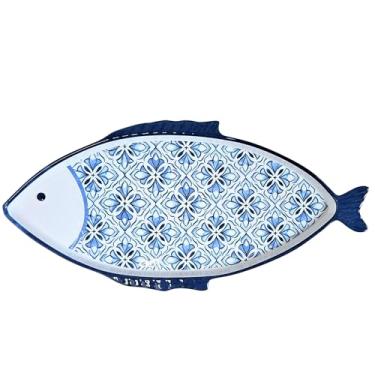 Imagem de Bandeja de servir em forma de peixe melamina, 41 x 19 x 2,5 cm