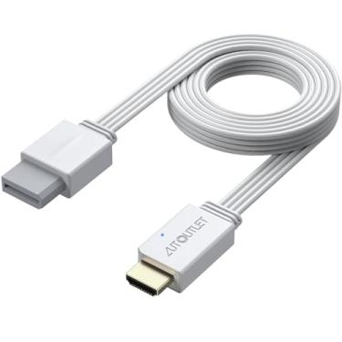 Imagem de AUTOUTLET Wii to HDMI Converter 1080P 6.5ft/2M for Full HD Device, Adapter with HDMI Male Cable Output Compatible with Nintendo Wii, Wii U, HDTV, Monitor-Supports All Wii Display Modes