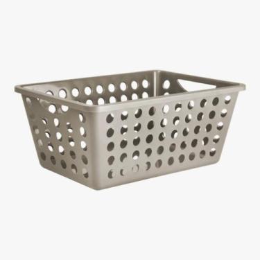 Imagem de Organizador de Armário Plástico 4,3L Kit com 4 Cestas Multiuso Resiste