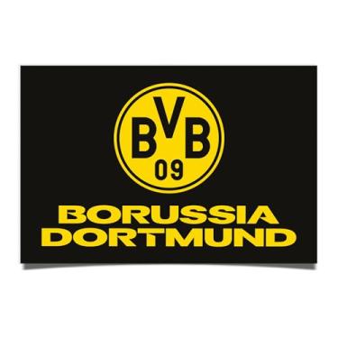 Imagem de Desert Cactus Pôster Borussia Dortmund FC BVB Alemão Alemanha Die Schwarzgelben Futebol 28 x 43 cm Decoração de escritório Decoração Oficial Fan Gear (28 x 43 cm, Versão N)