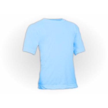 Imagem de Camiseta Lisa Colorida Manga Curta Infantil Pol. Azul bebê - Del Franc