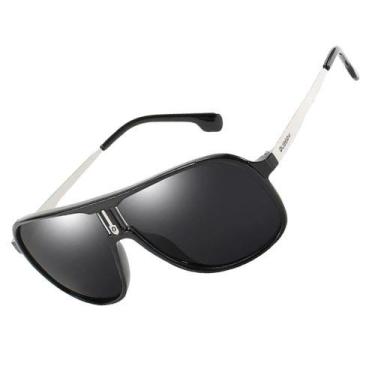 Imagem de Óculos De Sol Metálico Polarizado Unissex Uv400 Dubery D107, Cinza