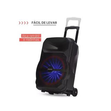 Imagem de Show Polyvox Caixa Xc-715t +tripés+ 2 Microfones S/ Fio Cor Preto 110v/220v