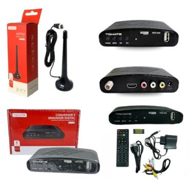 Imagem de Tomate Conversor Digital MDC-666 com Antena Externa, HDMI e AV, Full HD, Controle Remoto, Função Busca Automática