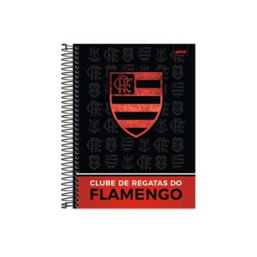 Imagem de Caderno Spiral Flamengo Universitário - Urubú -1 Matéria 80 Folhas