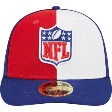 Imagem de BONÉ NEW ERA 5950 NFL LOW PROFILE SIDELINE BRANCO AZUL VERMELHO-Masculino