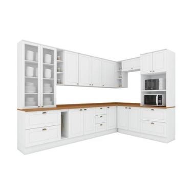Imagem de Cozinha Modulada Henn Americana Henn 14 Peças C5P58 Branco