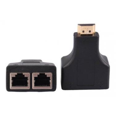 Imagem de Extensor Hdmi Via Cabo De Rede Utp Rj45 Cat5e/6 1 Par Barat