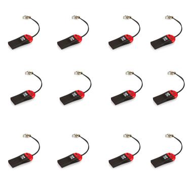 Imagem de Kit Mini Leitor Cartão De Memória Usb 2.0 12 Unidades