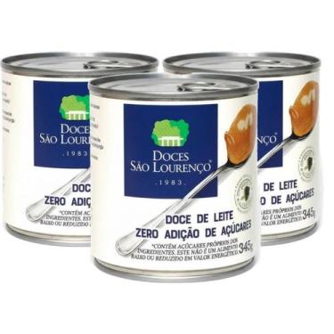 Imagem de Kit 3x Doce de Leite Diet S LOURENCO Zero Ad.Açucar 345g - SÃO LOURENÇ