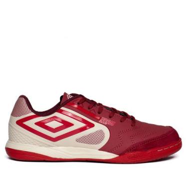 Imagem de Chuteira Futsal Masculina Umbro Pro5 Bump Vermelho/Off White, Vermelho