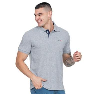 Imagem de Camisa Polo Masculina Básica Industrie Piquet no Estilo Clássico Bordado Itália-Masculino