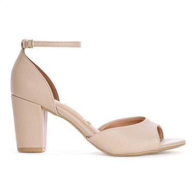 Imagem de Sandália Feminina Vizzano Salto Blocado Pelica