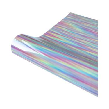 Imagem de Vinil Termocolante TPU/PU Com Listras Neon E Estrelas Em Cores Sortida