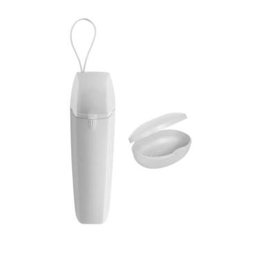 Imagem de Kit Higiene Porta escova de dente + saboneteira Ou Linha Soft, Branco