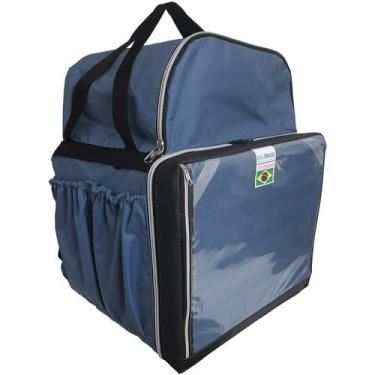 Imagem de Mochila Bag Motoboy Térmica Reforçado 45 litros Azul Marinho - Bag Bra