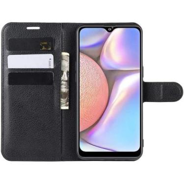 Imagem de Capa carteira Preta Case com Flip Para Samsung Galaxy A10S - JACKMAX