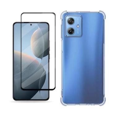 Imagem de Kit Capa Anti Shock e Película De Vidro 3D Para Moto G64 - Blance