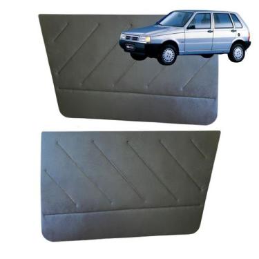 Imagem de Forro Porta Dianteira 4p Preto Uno 88 até 13 PVC - Rona