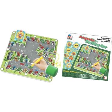 Imagem de Jogo de Lógica e Raciocínio Magnetic Parking Car com Peças Magnéticas Educativo Braskit