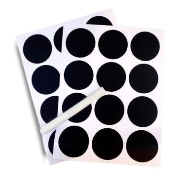 Imagem de Kit 48 Adesivos de Validade e 2 Canetas Organizador para Potes Etiquet