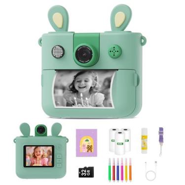 Imagem de Câmera Instantânea Infantil ORGSTA Q2 1080P HD Tela de 2,4"