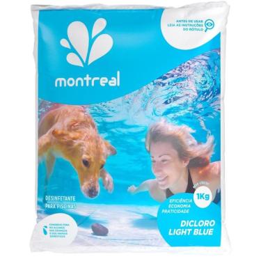 Imagem de Cloro Granulado Dicloro de Sódio p/ Piscinas e Hidrotanques Light Blue 1,0 kg montreal