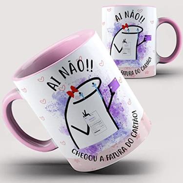 Imagem de Caneca Rosa Flork Chegou a fatura do cartão