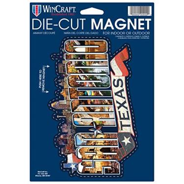 Imagem de WinCraft Ímã de logotipo cortado em matriz Destination Texas SAN Antonio City 15,8 cm x 22,8 cm City / Texas SAN Antonio 15,8 cm x 22,8 cm, Multi, NA