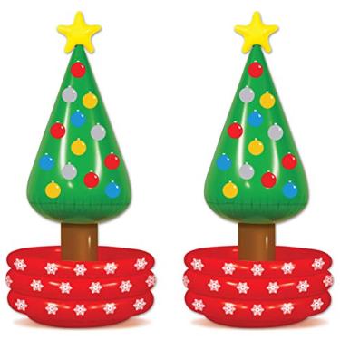 Imagem de Beistle Resfriadores infláveis para árvore de Natal 2 peças, 66 x 142 cm, multicolorido