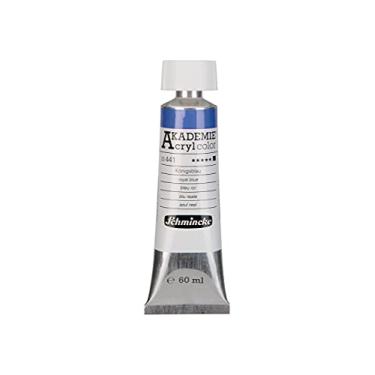 Imagem de Schmincke - AKADEMIE® Acryl cor, azul real em tubo de 60 ml, 23441011, tinta acrílica fina para artistas, brilhante, muito resistente à luz e sem cádmio, técnica mista